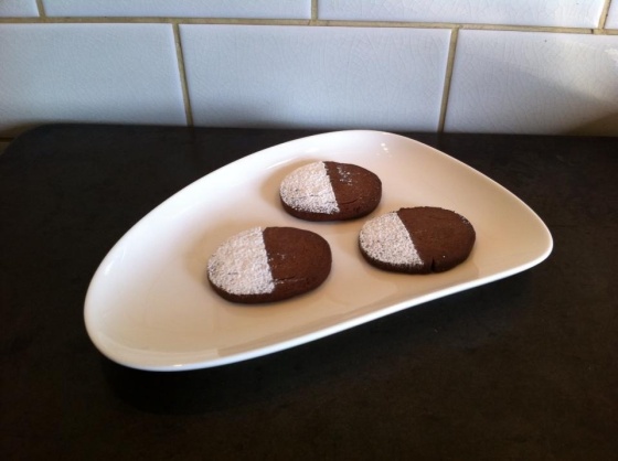Chocolate slice cookies